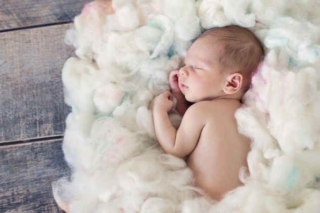 Newborn in the Clouds